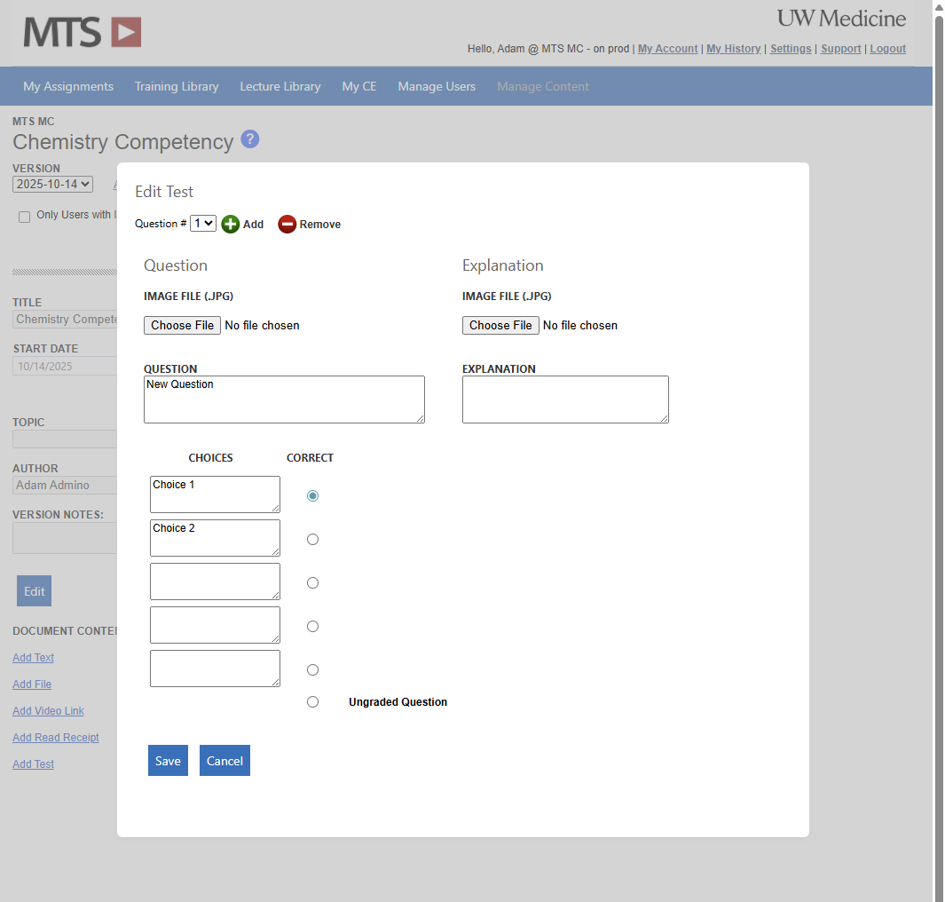 Custom Content Management